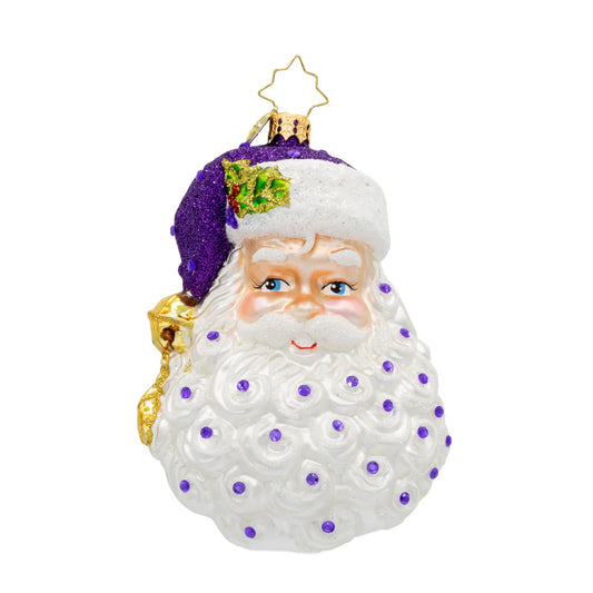 Christopher Radko Birthstone Santa December