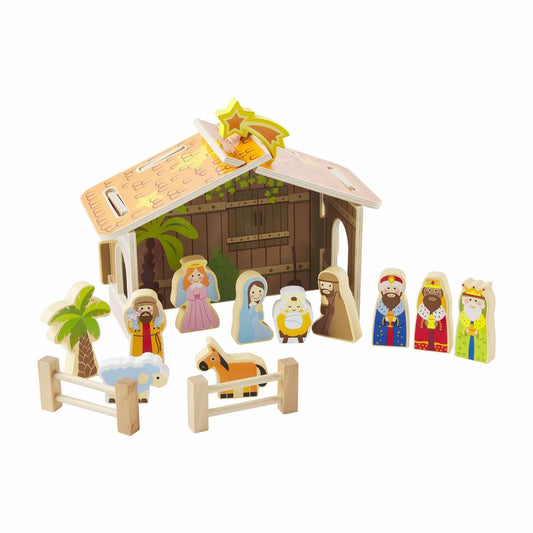 Mud Pie Wood Nativity Set