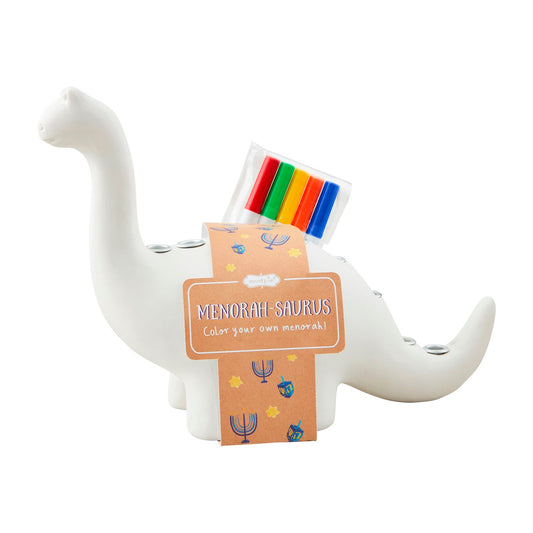 Mudpie Color-Me Menorah-Saurus Set