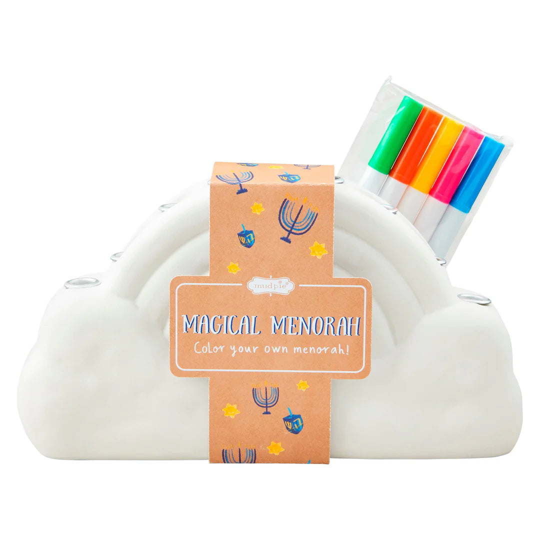 Mud Pie COLOR-ME MAGICAL MENORAH SET