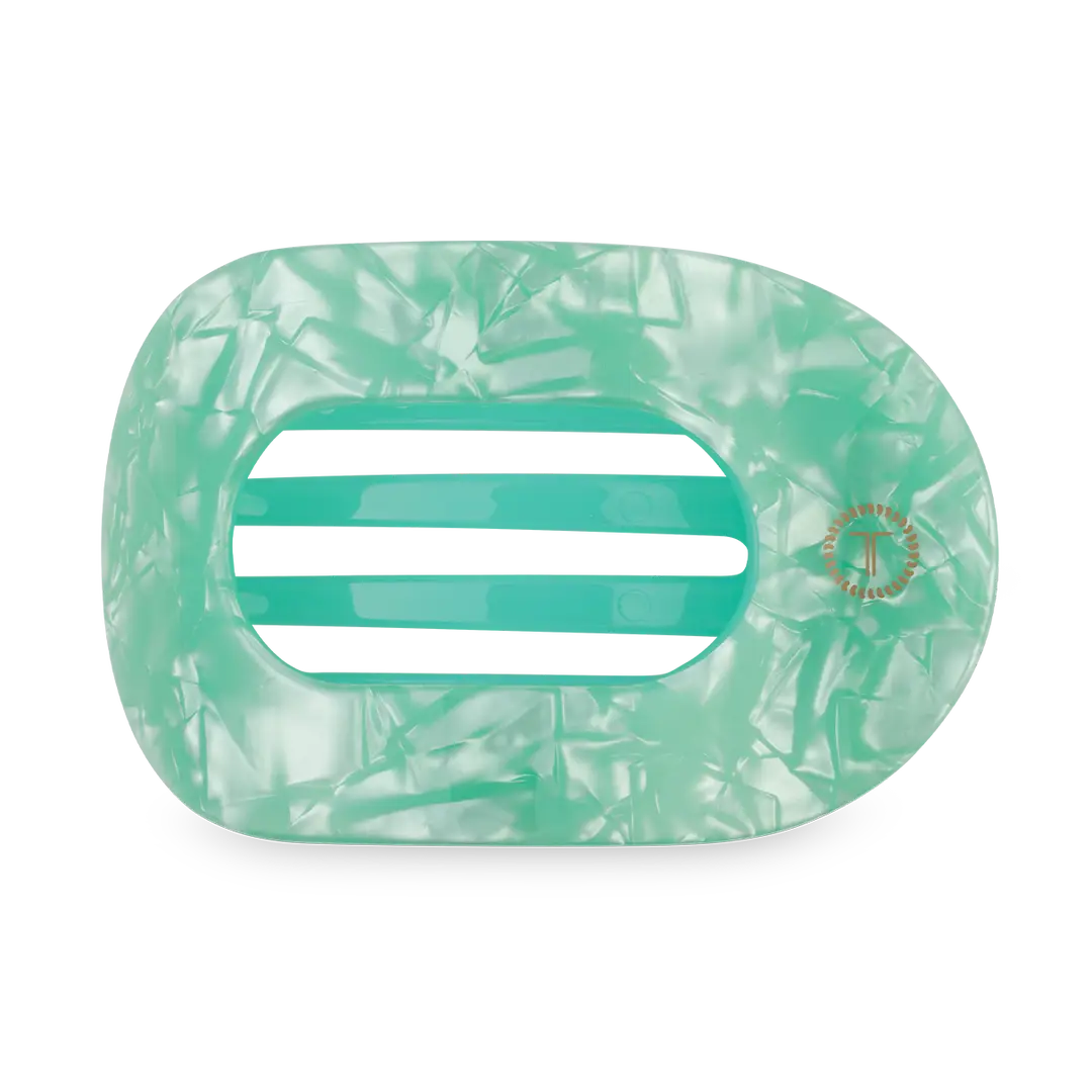TELETIES Small Flat Round Clip - Spring Splash