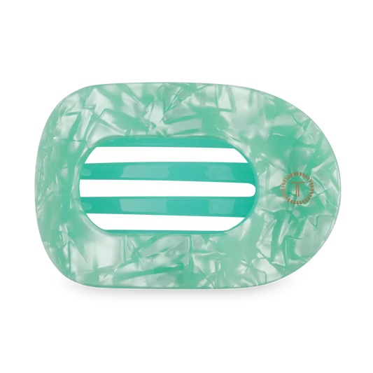 TELETIES Small Flat Round Clip - Spring Splash