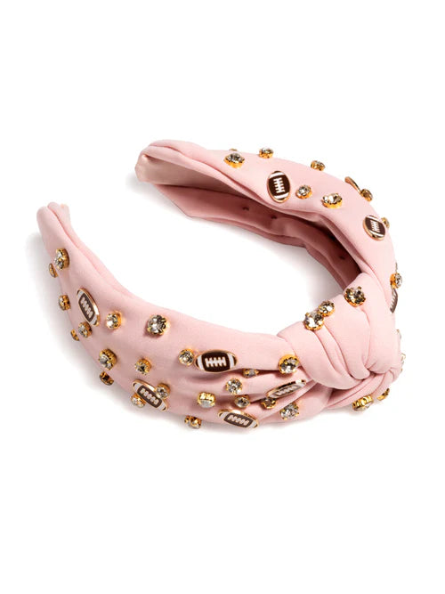 Shiraleah Game Day Charm Knotted Headband in Pink