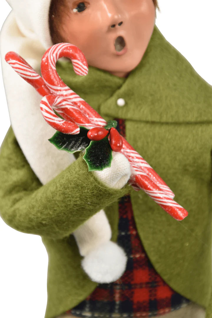 Byers Choice Candy Cane Family Boy
