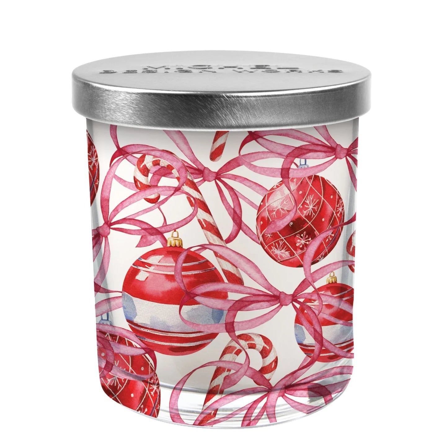Michel Design Works Peppermint Candle Jar with Lid