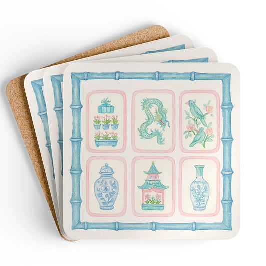 Designs Carolinas Pink Pastel Coasters - Set of 4