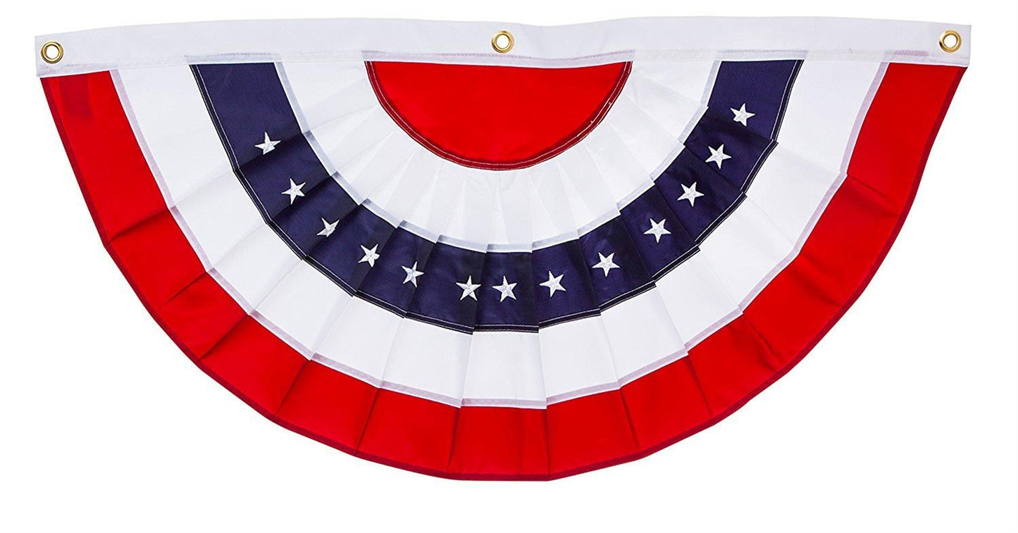 Evergreen Medium Patriotic Bunting