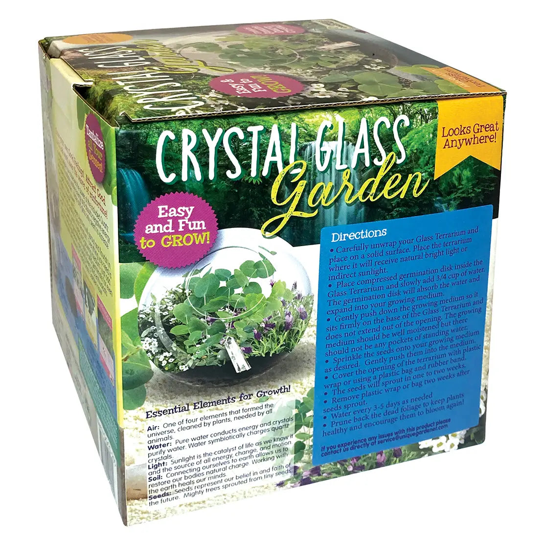 Silver Circle Crystal Glass Garden