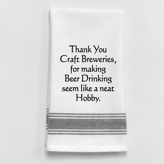 Wild Hare Designs Craft Breweries Tea Towel