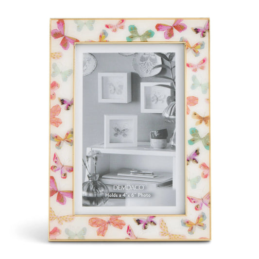 Demdaco Elizabeth Hayes Butterfly Enamel Frame 4x6