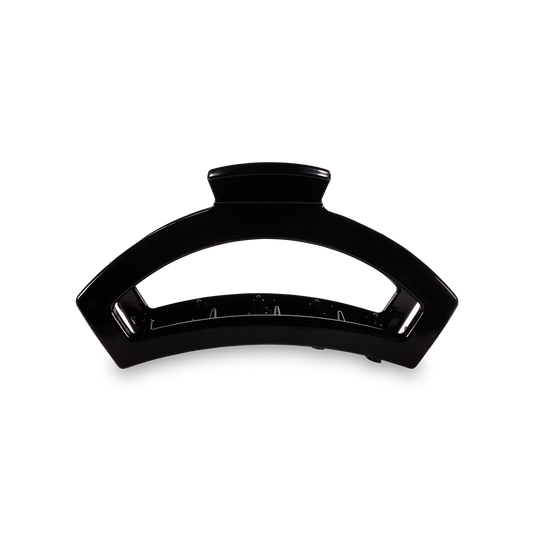 TELETIES Medium Open Hair Clip - Jet Black