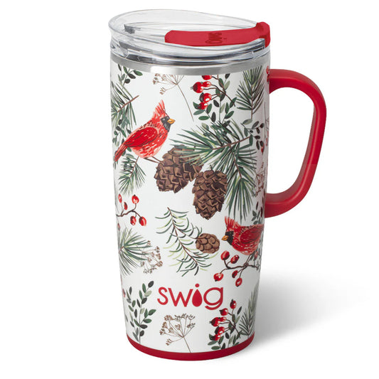 Swig Life Winter Cardinals 22 oz Travel Mug