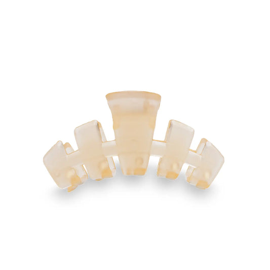 TELETIES Classic Tiny Hair Clip - Almond Beige
