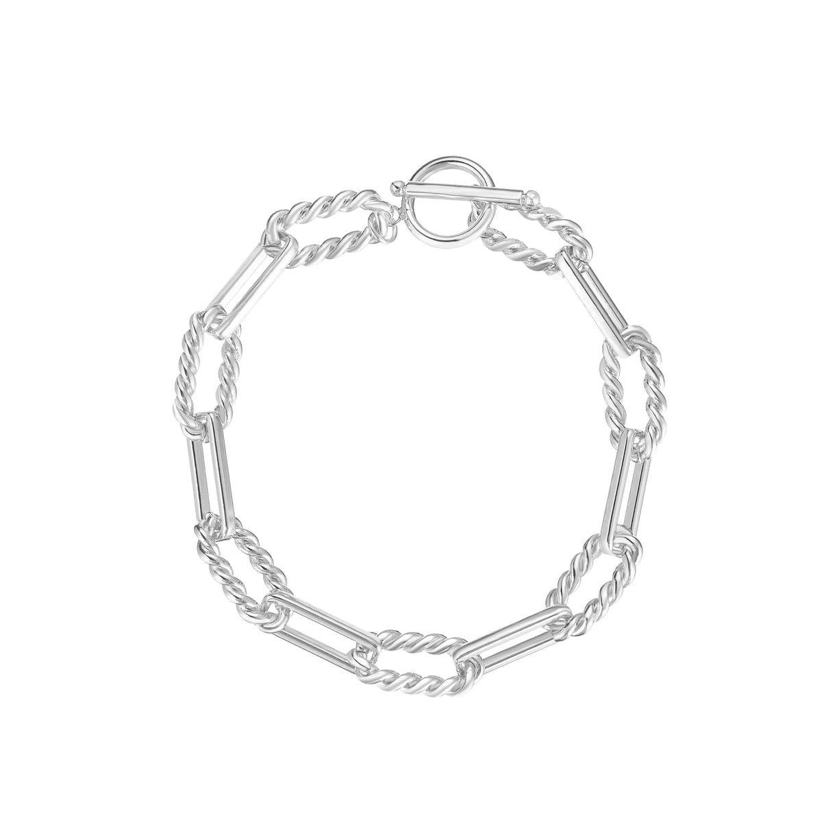 Natalie Wood Designs She's Spicy Chain Link Bracelet Silver