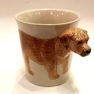 Sea Island Imports Hand Painted Ceramic Goldendoodle Mug