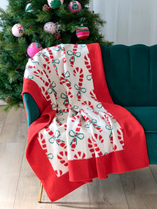 Shiraleah Candy Cane Throw