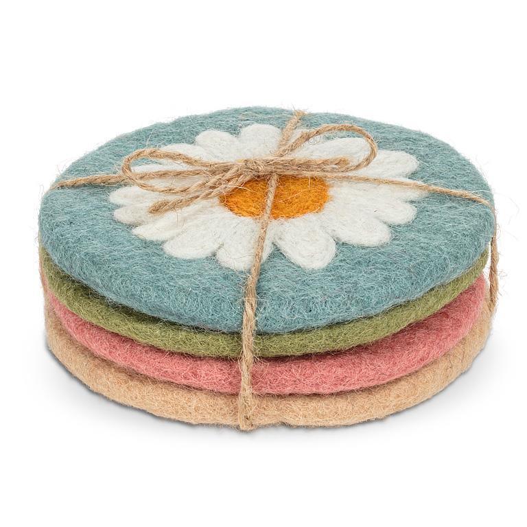 Abbot Set of 4 Daisy Coasters