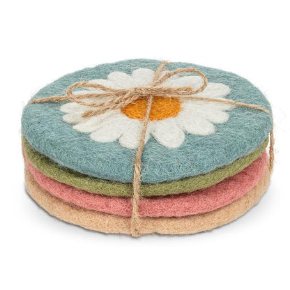 Abbot Set of 4 Daisy Coasters