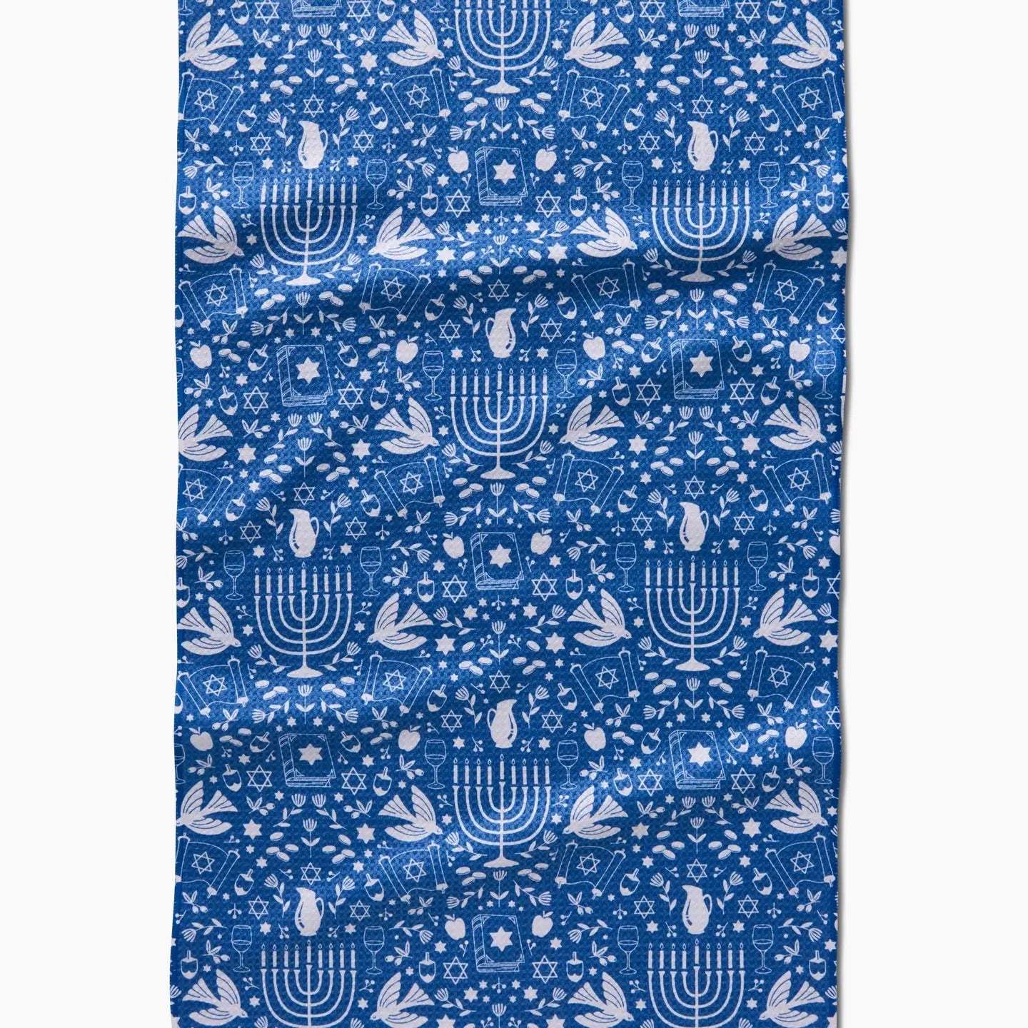 Geometry Hanukkah Sameach Kitchen Tea Towel