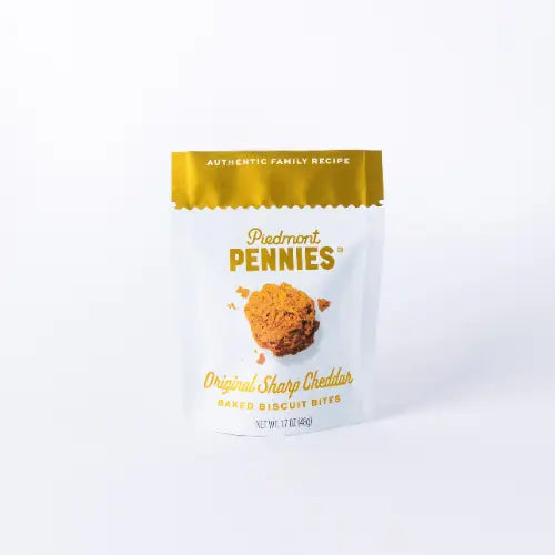 Piedmont Pennies Cheddar Cheese Crackers Small Pouch