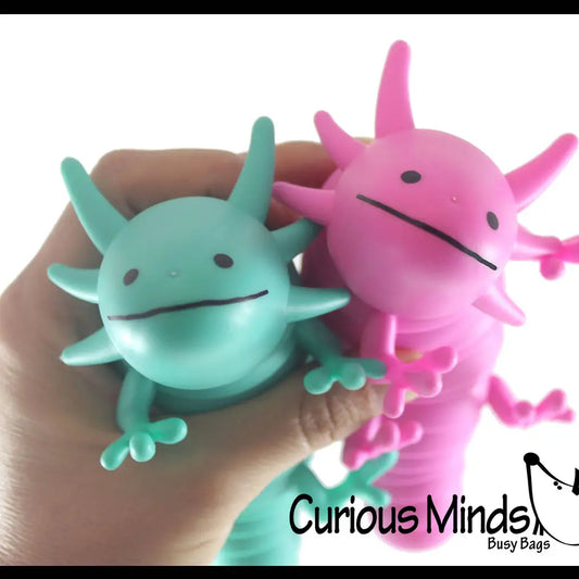 Curious Minds Toys Axolotl Fidget - Large Wiggle Articulated Jointed Moving