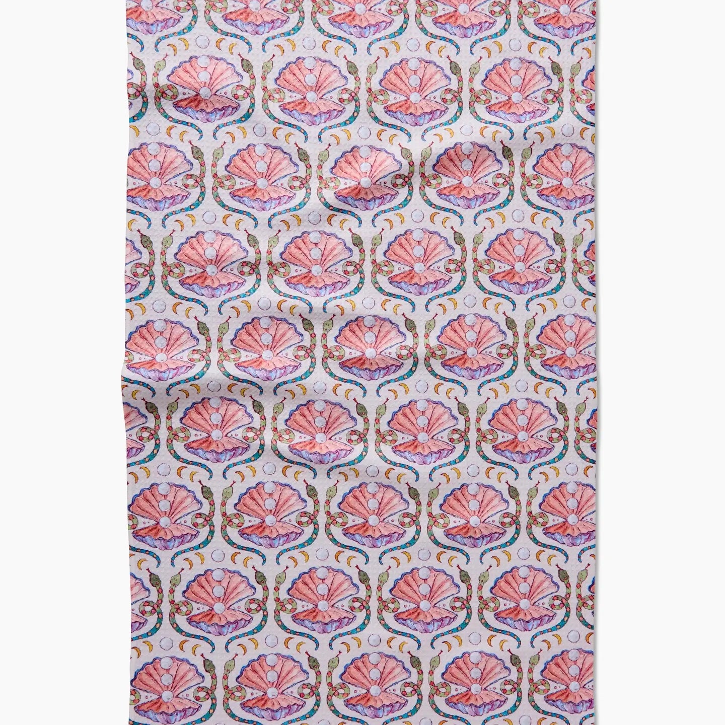 Geometry Pearls of the Moon Tea Towel