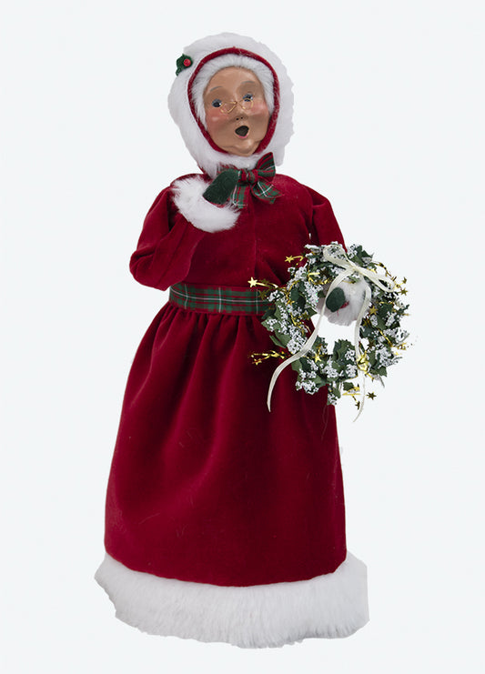 Byer's Choice Red Velvet Mrs. Claus