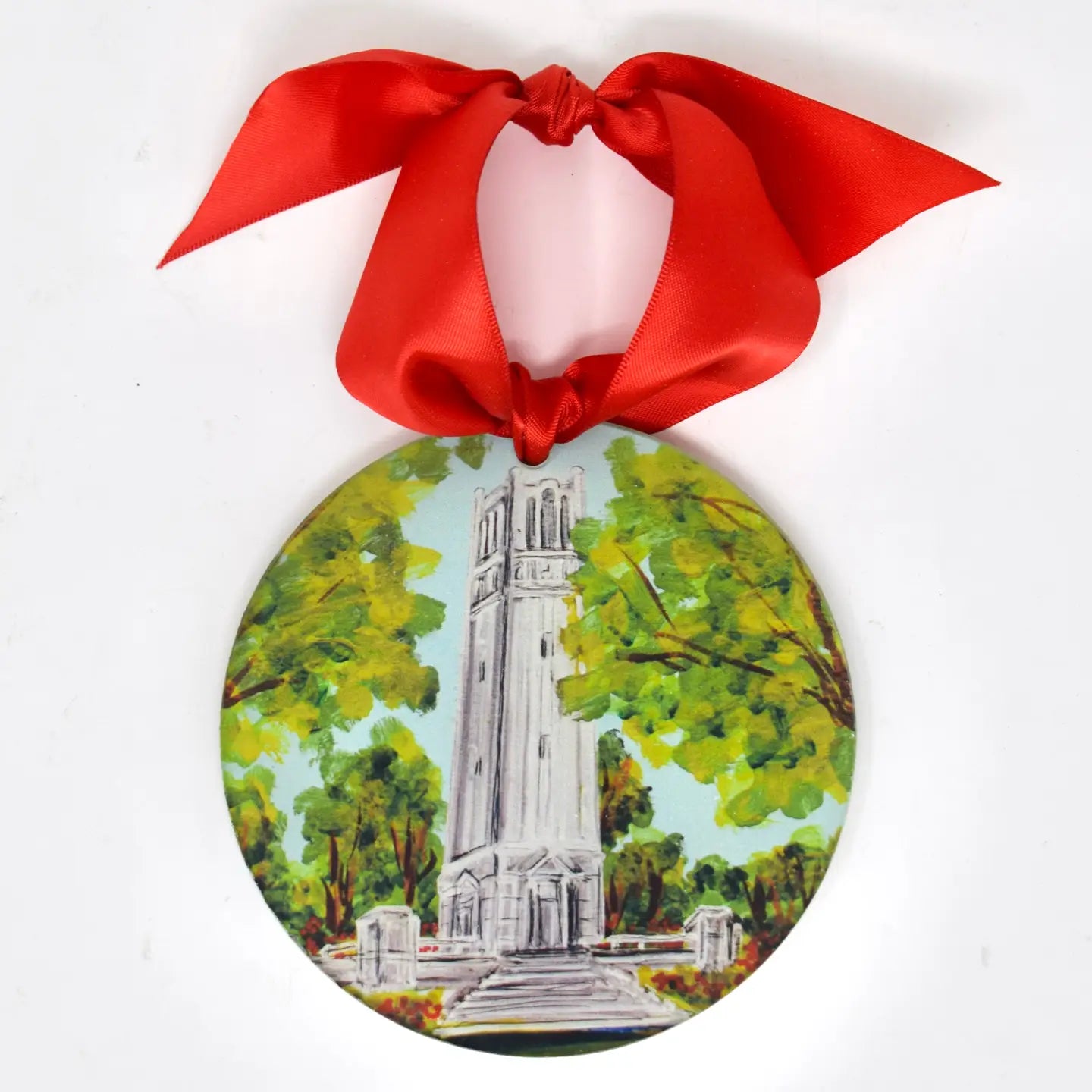 Have Mercy Gifts NCSU Landmark Acrylic Disc Ornament