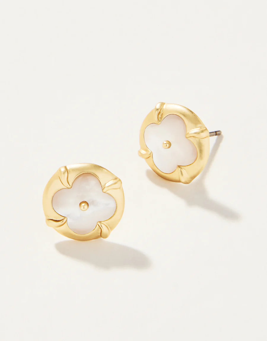 Spartina 449 Bellinger Stud Earrings Mother-of-Pearl