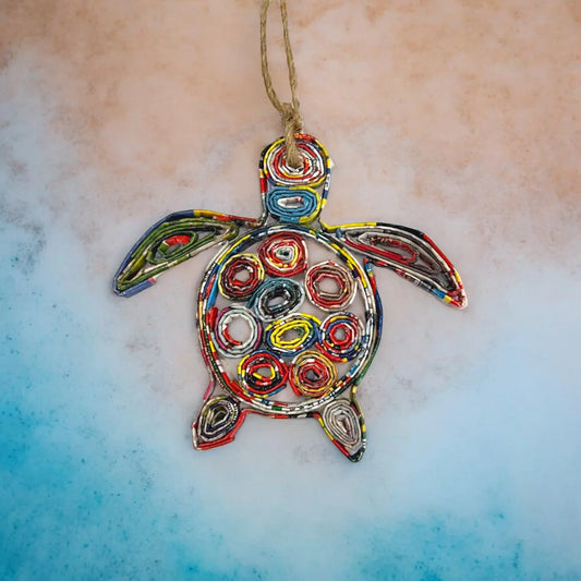 The Upcycled Paper Company Sea Turtle Ornament