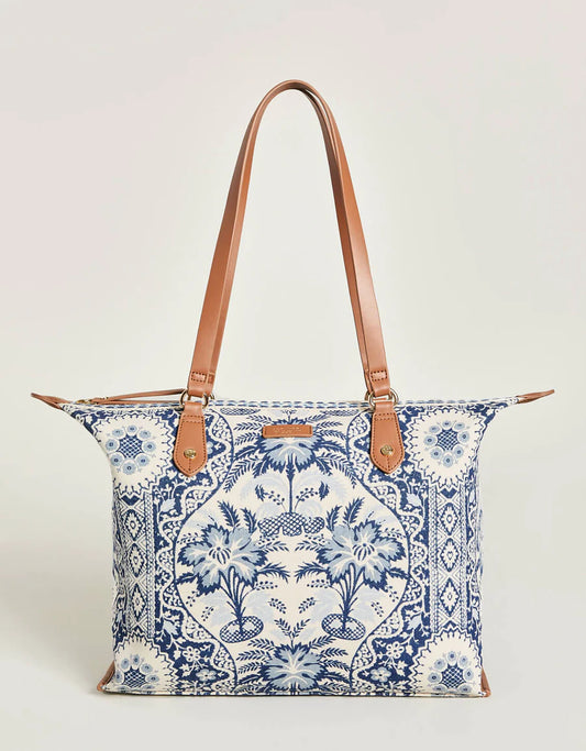 Spartina 449 Zip Travel Tote Peeples Song Park Palms