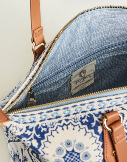 Spartina 449 Zip Travel Tote Peeples Song Park Palms