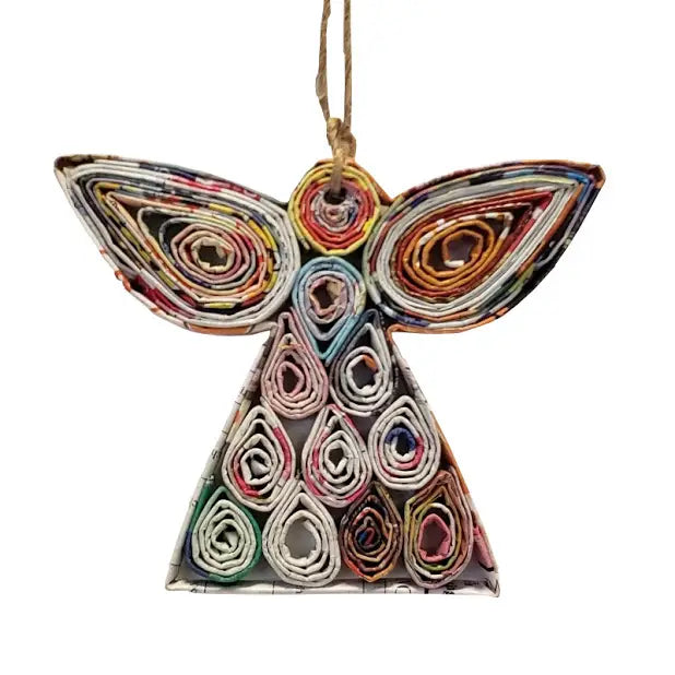 The Upcycled Paper Company Large Angel Ornament