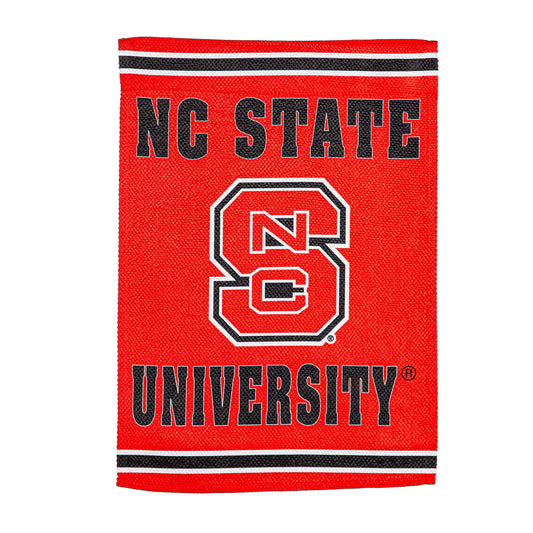 North Carolina State University Embossed Suede Garden Flag