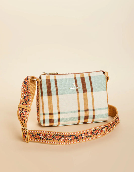 Spartina 449 Rose Crossbody Kalalanta Plaid Cream