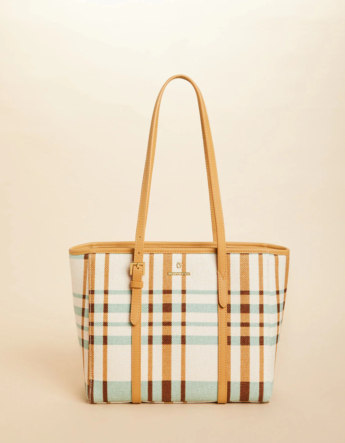 Spartina 449 Siera Tote Kalalanta Plaid Cream