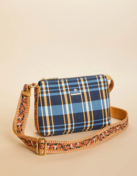 Spartina 449 Crossbody Kalalanta Plaid Navy