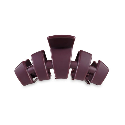 TELETIES Medium Classic Hair Clip - Burgundy Bliss