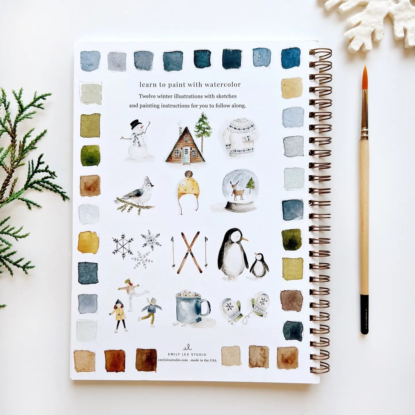 Emily Lex Studio Winter Watercolor Workbook