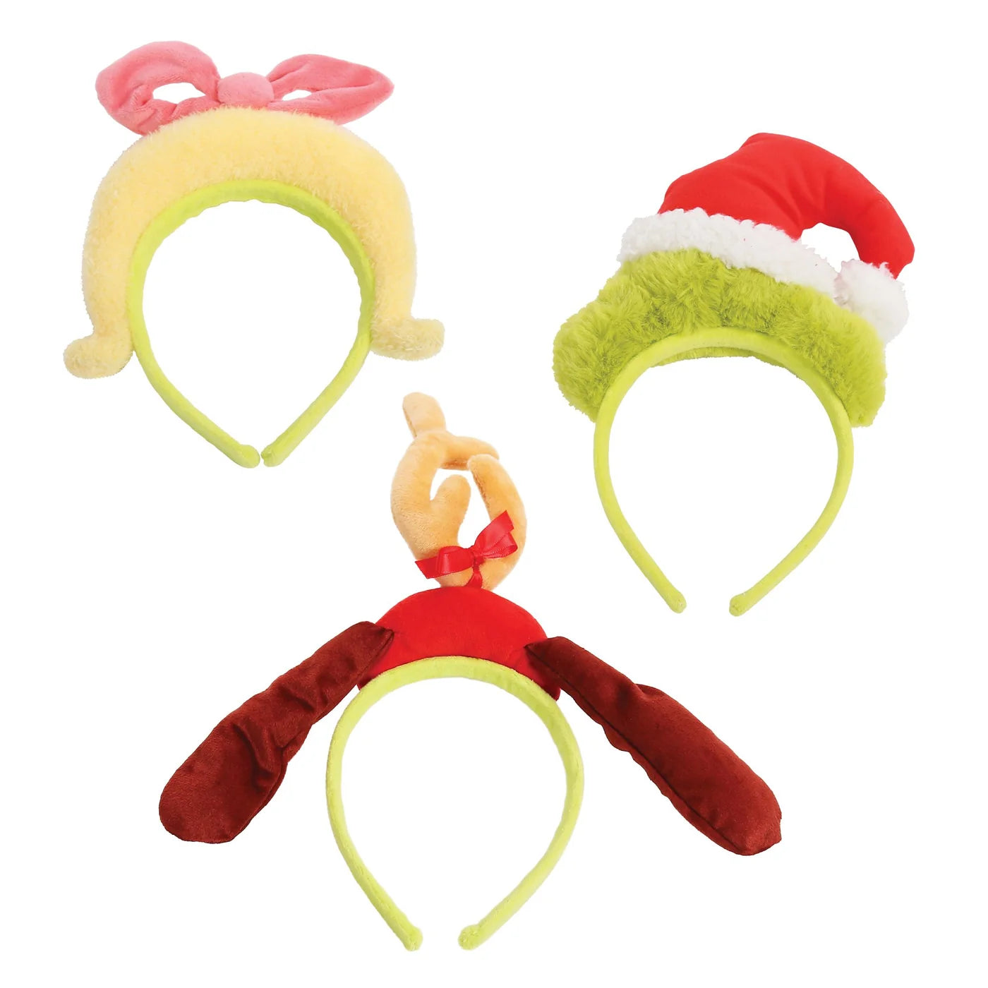 Enesco Grinch, Max and Cindy Lou Who Headbands