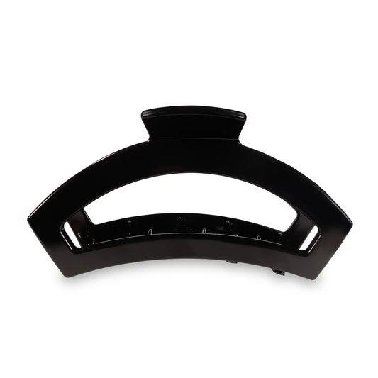 TELETIES Large Open Hair Clip - Jet Black