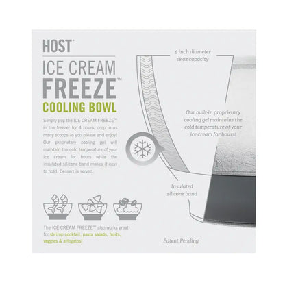 HOST Ice Cream Freeze™ Cooling Bowls w/ Cooling Gel - Set of 2