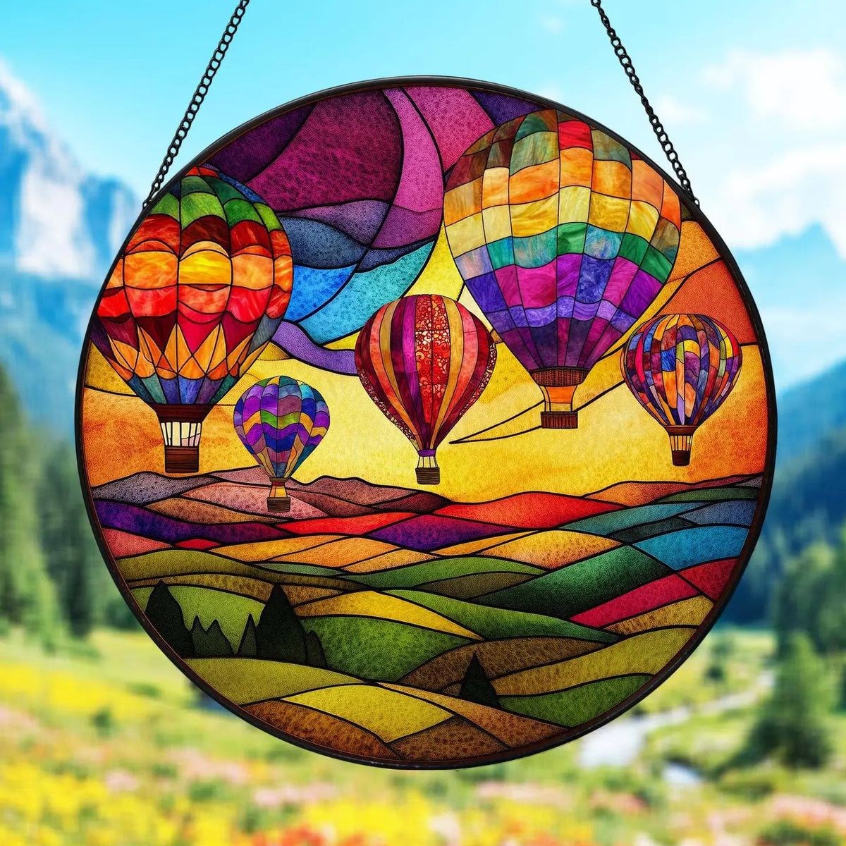 Glazio 6in Stained Glass Suncatcher