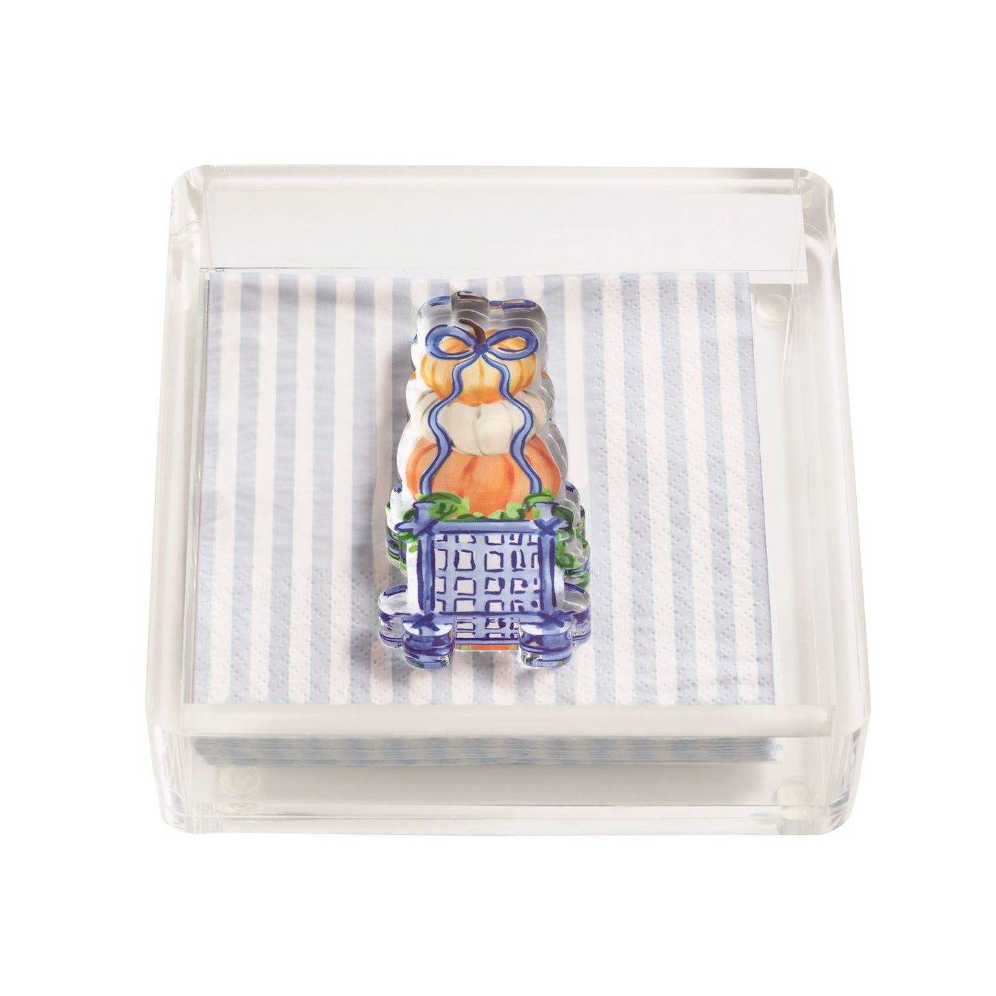 Mud Pie Stripe Topiary Napkin Caddy Set