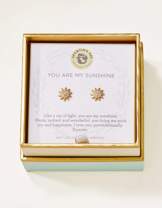 Spartina 449 Sea La Vie You Are My Sunshine Stud Earrings