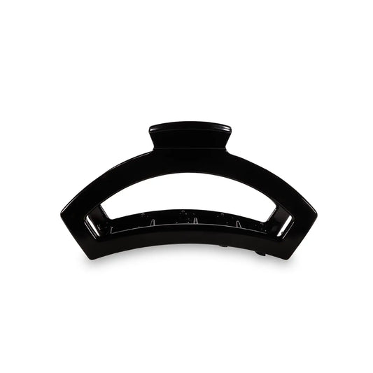 TELETIES Small Open Hair Clip - Jet Black