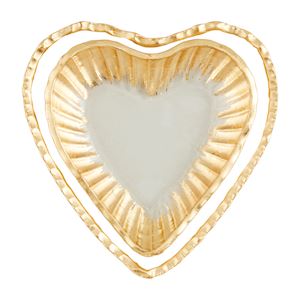 Mud Pie Nesting Heart Tidbit Tray Set