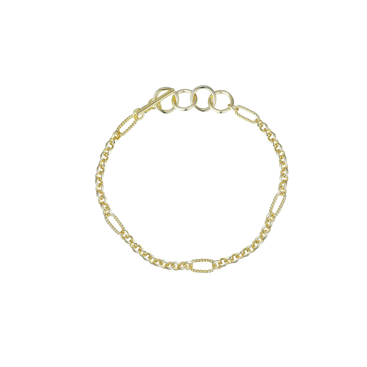 Natalie Wood Designs Eclipse Chain Bracelet Gold