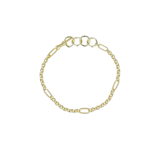 Natalie Wood Designs Eclipse Chain Bracelet Gold