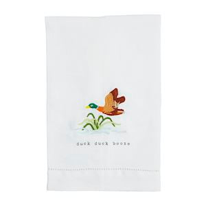 Mud Pie Icon Embroidery Tea Towel